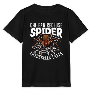 Araignée d’angle chilienne - T-shirt bio MINI CREATOR Stanley/Stella Enfant - noir - Devant - Mikhail (115cm)