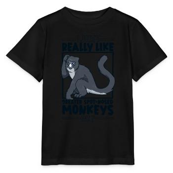 J’adore les grands singes museaux - T-shirt bio MINI CREATOR Stanley/Stella Enfant - noir - Devant - Mikhail (115cm)