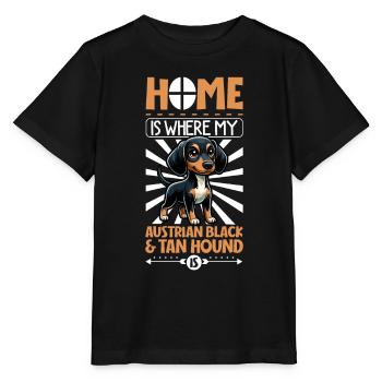 Home - Austrian Black and Tan Hound - Stanley/Stella MINI CREATOR Kids’ T-Shirt - black - Front - Mikhail (115cm)