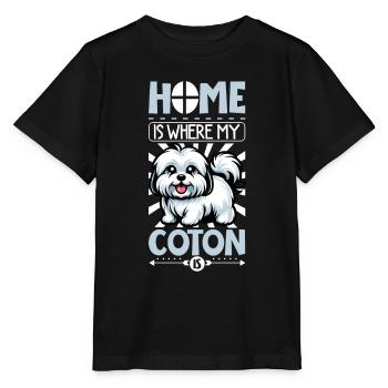 Accueil - Coton de Tuléar - T-shirt bio MINI CREATOR Stanley/Stella Enfant - noir - Devant - Mikhail (115cm)