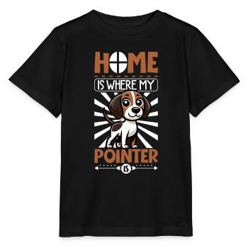 Home - English Pointer - Stanley/Stella MINI CREATOR Kids’ T-Shirt - black - Front - Mikhail (115cm)