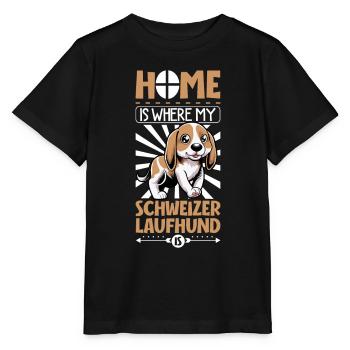 Accueil - Swiss Hound - T-shirt bio MINI CREATOR Stanley/Stella Enfant - noir - Devant - Mikhail (115cm)