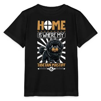 Home - Tibetan mastiff - Stanley/Stella MINI CREATOR Kids’ T-Shirt - black - Front - Mikhail (115cm)