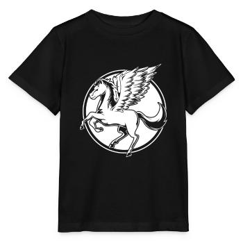 Pegasus - Stanley/Stella Kinder T-Shirt MINI CREATOR  - Schwarz - Vorne - Mikhail (115cm)