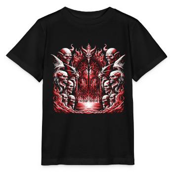 Demons and Hellgates - Stanley/Stella MINI CREATOR Kids’ T-Shirt - black - Front - Mikhail (115cm)