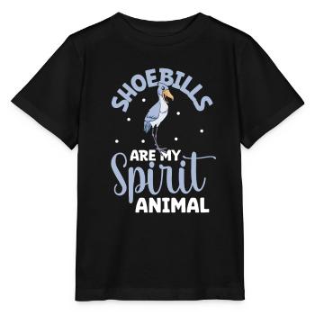 Animal préféré - bec-en-sabot - T-shirt bio MINI CREATOR Stanley/Stella Enfant - noir - Devant - Mikhail (115cm)