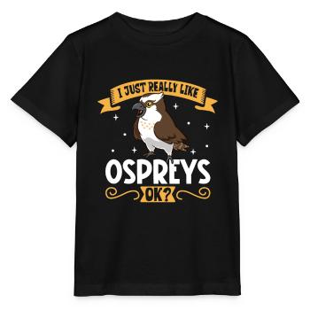 I love my osprey - Stanley/Stella MINI CREATOR Kids’ T-Shirt - black - Front - Mikhail (115cm)