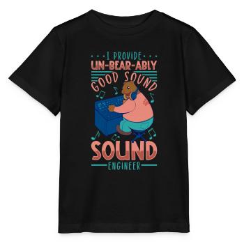 Bärenstarker Sound - Tontechniker - Stanley/Stella Kinder T-Shirt MINI CREATOR  - Schwarz - Vorne - Mikhail (115cm)