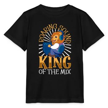 Löwenstarker Sound - Tontechniker - Stanley/Stella Kinder T-Shirt MINI CREATOR  - Schwarz - Vorne - Mikhail (115cm)