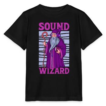 Sound Wizard - Tontechniker - Stanley/Stella Kinder T-Shirt MINI CREATOR  - Schwarz - Vorne - Mikhail (115cm)