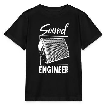 Tontechniker - Sound Engineer - Stanley/Stella Kinder T-Shirt MINI CREATOR  - Schwarz - Vorne - Mikhail (115cm)