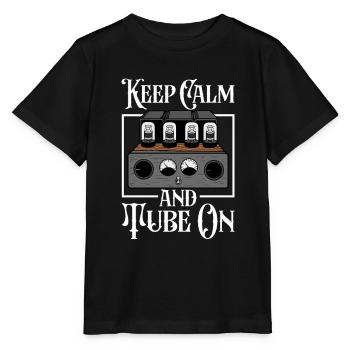 Keep Calm and Tube On - Tube valve - Stanley/Stella MINI CREATOR Kids’ T-Shirt - black - Front - Mikhail (115cm)