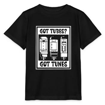 Do you have tubes - vacuum tubes - Stanley/Stella MINI CREATOR Kids’ T-Shirt - black - Front - Mikhail (115cm)