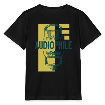 Audiophile - Vacuum Tube - Stanley/Stella MINI CREATOR Kids’ T-Shirt - black - Front - Mikhail (115cm)