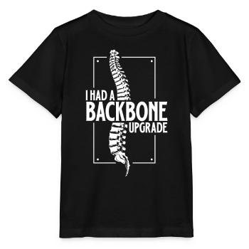 Spine Upgrade Received - Back Surgery - Stanley/Stella MINI CREATOR Kids’ T-Shirt - black - Front - Mikhail (115cm)