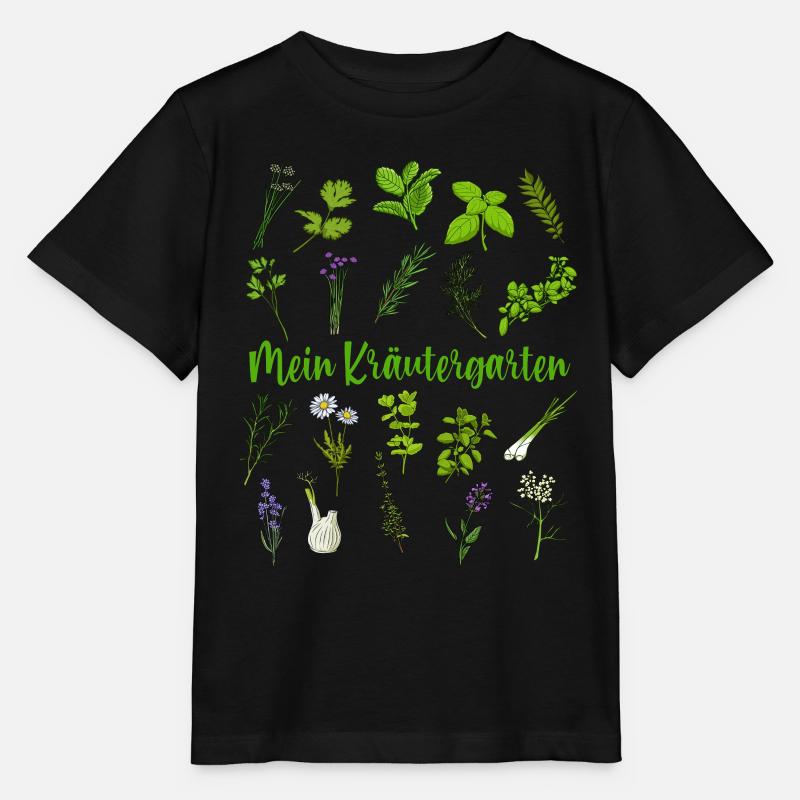 Mein Kräutergarten - Kräuter - Stanley/Stella Kinder T-Shirt MINI CREATOR  - Schwarz