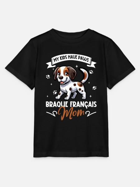 Braque Français Mama - Stanley/Stella Kinder T-Shirt MINI CREATOR - Schwarz