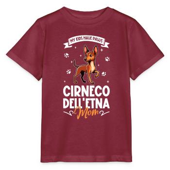 Cirneco dell'Etna Mama - Stanley/Stella MINI CREATOR Kids’ T-Shirt - burgundy - Front - Kain (125cm)