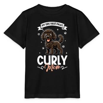 Curly-coated Retriever Mom - Stanley/Stella MINI CREATOR Kids’ T-Shirt - black - Front - Mikhail (115cm)