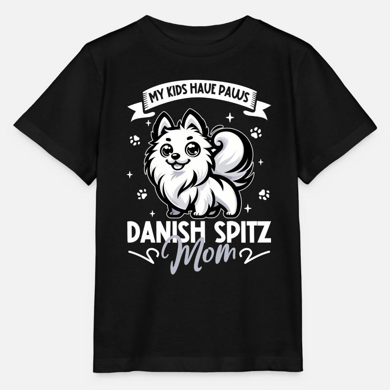 Maman Spitz danoise - T-shirt bio MINI CREATOR Stanley/Stella Enfant - noir