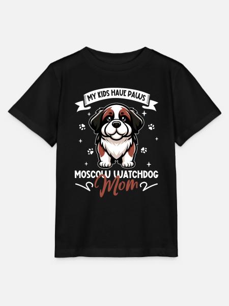 Moskauer Wachhund Mama - Stanley/Stella Kinder T-Shirt MINI CREATOR - Schwarz