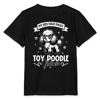 Moman caniche jouet - T-shirt bio MINI CREATOR Stanley/Stella Enfant - noir - Devant - Mikhail (115cm)