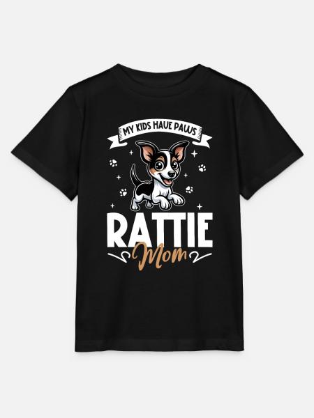 Rat Terrier Mama - Stanley/Stella Kinder T-Shirt MINI CREATOR  - Schwarz