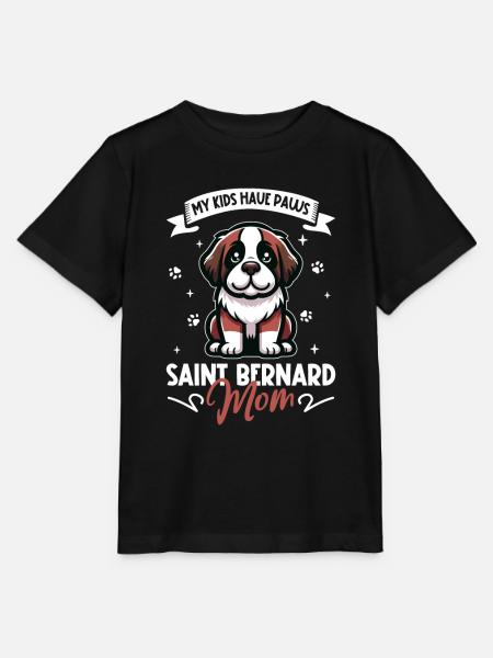 Bernhardiner Mama - Stanley/Stella Kinder T-Shirt MINI CREATOR - Schwarz