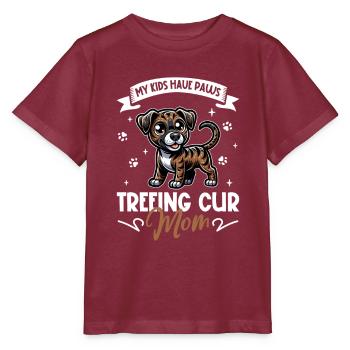 Treeing Cur Mama - Stanley/Stella MINI CREATOR Kids’ T-Shirt - burgundy - Front - Kain (125cm)