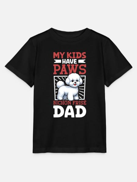 Bichon Frisé Papa - Stanley/Stella Kinder T-Shirt MINI CREATOR  - Schwarz