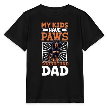 Black and Tan Coonhound Dad - Stanley/Stella MINI CREATOR Kids’ T-Shirt - black - Front - Mikhail (115cm)