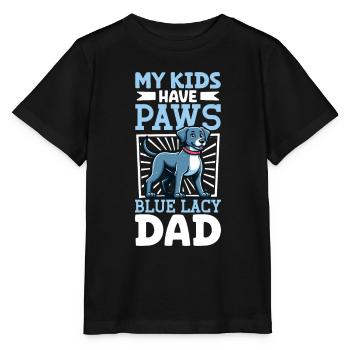 Bleu dentelle papa - T-shirt bio MINI CREATOR Stanley/Stella Enfant - noir - Devant - Mikhail (115cm)