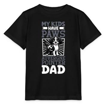 Braque d’Auvergne Papa - T-shirt bio MINI CREATOR Stanley/Stella Enfant - noir - Devant - Mikhail (115cm)