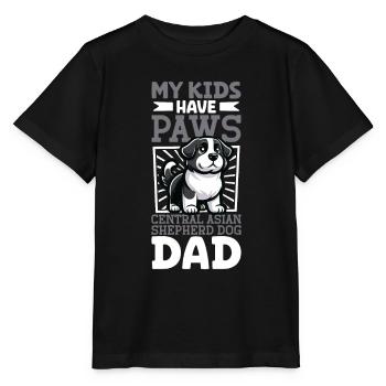 Ovcharka Papa d’Asie centrale - T-shirt bio MINI CREATOR Stanley/Stella Enfant - noir - Devant - Mikhail (115cm)