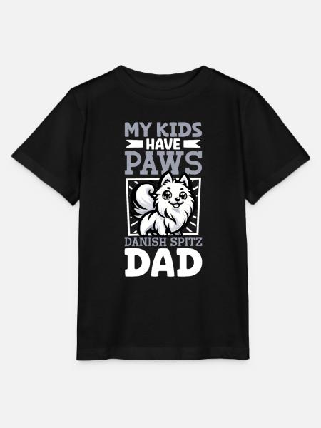 Dänischer Spitz Papa - Stanley/Stella Kinder T-Shirt MINI CREATOR - Schwarz