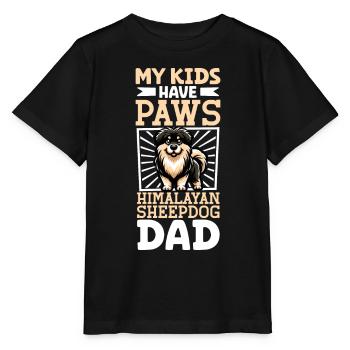 Papa berger de l’Himalaya - T-shirt bio MINI CREATOR Stanley/Stella Enfant - noir - Devant - Mikhail (115cm)