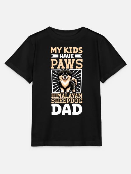 Himalaya Schäferhund Papa - Stanley/Stella Kinder T-Shirt MINI CREATOR - Schwarz