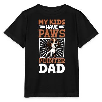 English Pointer Papa - Stanley/Stella MINI CREATOR Kids’ T-Shirt - black - Front - Mikhail (115cm)