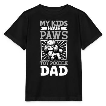Papa caniche jouet - T-shirt bio MINI CREATOR Stanley/Stella Enfant - noir - Devant - Mikhail (115cm)