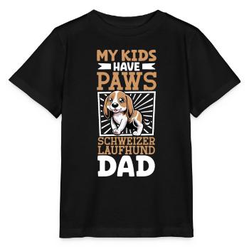 Papa Swiss Hound - T-shirt bio MINI CREATOR Stanley/Stella Enfant - noir - Devant - Mikhail (115cm)