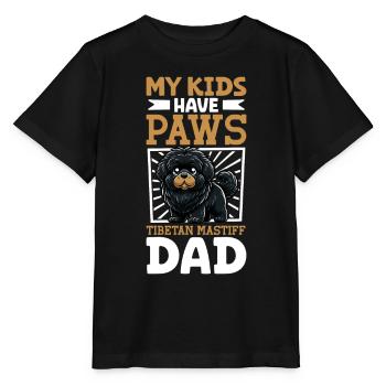 Papa tibétain danois - T-shirt bio MINI CREATOR Stanley/Stella Enfant - noir - Devant - Mikhail (115cm)