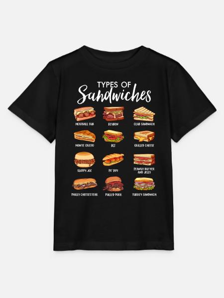 Welt der Sandwiches - Stanley/Stella Kinder T-Shirt MINI CREATOR - Schwarz