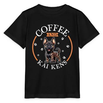 Café et Kai Ken - T-shirt bio MINI CREATOR Stanley/Stella Enfant - noir - Devant - Mikhail (115cm)