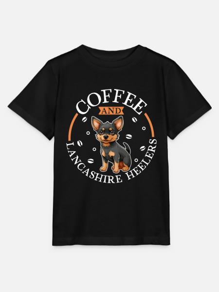 Kaffee und Lancashire Heeler - Stanley/Stella Kinder T-Shirt MINI CREATOR - Schwarz