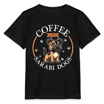 Kaffee und Zentral persischer Hirtenhund Qhadrejoo - Stanley/Stella Kinder T-Shirt MINI CREATOR  - Schwarz - Vorne - Mikhail (115cm)