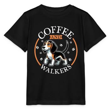 Café et arbre Walker Coonhound - T-shirt bio MINI CREATOR Stanley/Stella Enfant - noir - Devant - Mikhail (115cm)