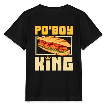 Po' Boy King - Stanley/Stella Kinder T-Shirt MINI CREATOR  - Schwarz - Vorne - Mikhail (115cm)