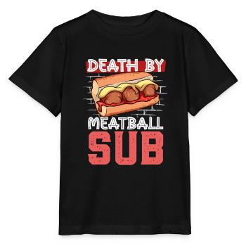 Death by Meatball Sub - Stanley/Stella Kinder T-Shirt MINI CREATOR  - Schwarz - Vorne - Mikhail (115cm)