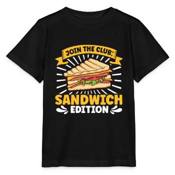 Rejoignez le Club - Club Sandwich - T-shirt bio MINI CREATOR Stanley/Stella Enfant - noir - Devant - Mikhail (115cm)