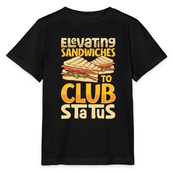 Club Sandwich - Stanley/Stella Kinder T-Shirt MINI CREATOR  - Schwarz - Vorne - Mikhail (115cm)